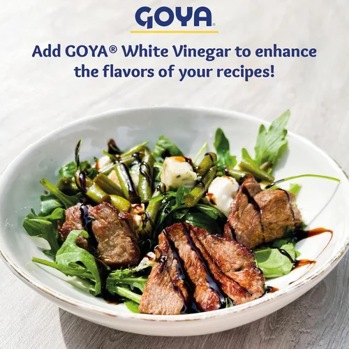 Vista 5 de Vinagre blanco destilado de Goya, vinagre de cocina y limpieza, 1 galón de vinagre, a granel