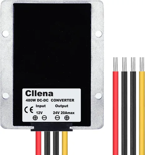 Vista 4 de Cllena - Convertidor reductor de voltaje de 24V CD baja a 12V 10A 120W, fuente de alimentación CD/CD de transformador buck, a prueba de agua