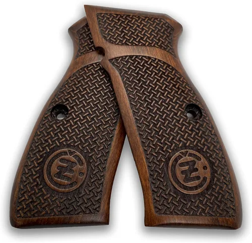 Vista 4 de CZ-75 - Empuñadura de pistola hecha a mano de madera de nogal Ars.055 (clásica 2)