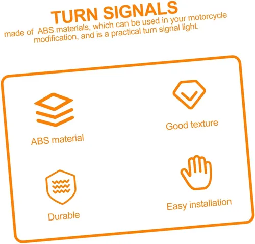 Vista 3 de Mikinona Kit de luces de motocicleta, 2 indicadores de señal de giro, luces de giro para una conducción segura
