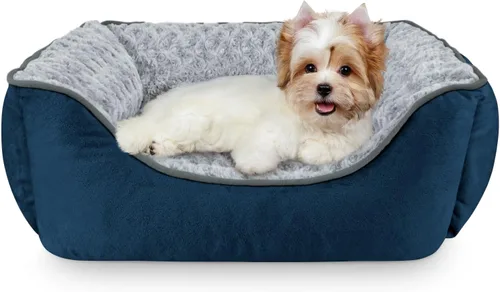 Vista 22 de JOEJOY - Cama rectangular para perros grandes, medianos y pequeños - Cama de sofá ortopédica lavable, suave y transpirable, para cachorros