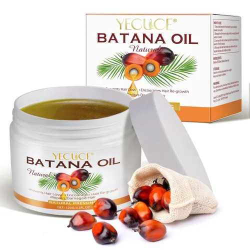 Aceite de batana para el crecimiento del cabello, 100% natural, puro, sin refinar, aceite de batana crudo que previene la pérdida de cabello y
