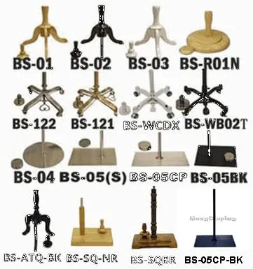 Vista 7 de (JF-22SDD01+BS-01) ROXYDISPLAY Talla 4-6 Forma de cuerpo hembra recta con trípode base de madera natural + tapa