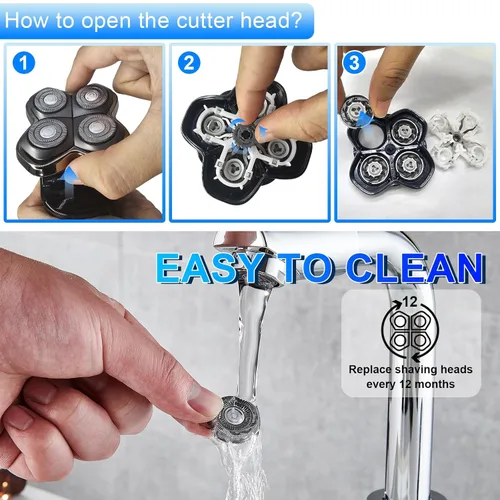 Vista 5 de Cuchillas de repuesto para afeitadora Pitbull Gold PRO/Pitbull Platinum Pro (16 piezas)