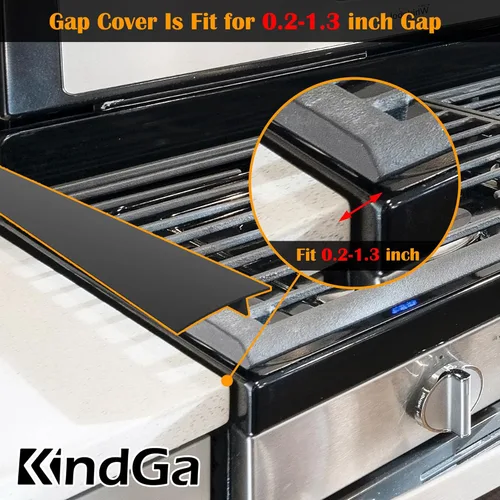 Vista 11 de KindGa Fundas para huecos de estufa, relleno de silicona para encimera, 30 pulgadas, se puede cortar a cualquier tamaño para un espacio de 0.2 a 1