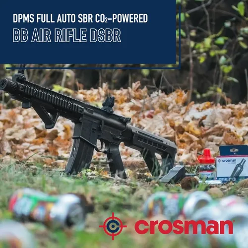 Vista 6 de DPMS Pistola de aire BB SBR completamente automática con CO2 con capacidad de doble acción