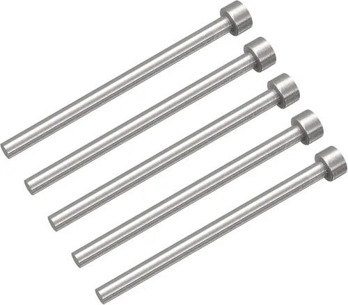 Vista 10 de uxcell Pasadores eyectores rectos, 0.256 in (1/4") Dia. Punzón de punta redonda de acero 65Mn 100mm (4") de largo para mantenimiento mecánico 5