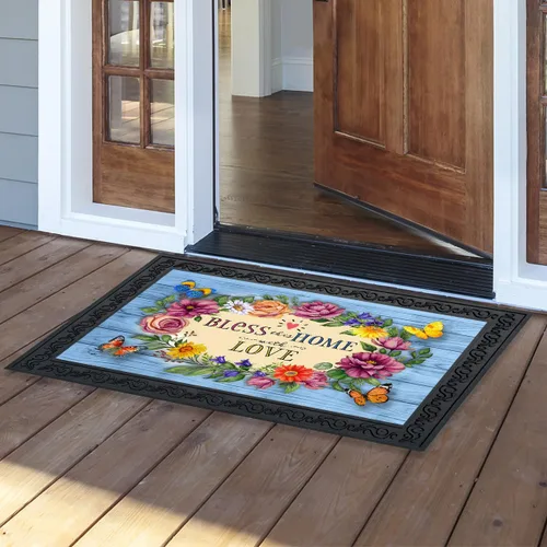 Vista 31 de Briarwood Lane Felpudo de flores americanas