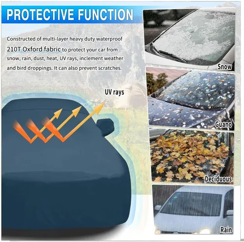 Vista 6 de Funda de coche para Dacia Sandero Stepway Sandero 2/3 Stepway Funda duradera a prueba de polvo para exteriores, cubierta completa para automóvil