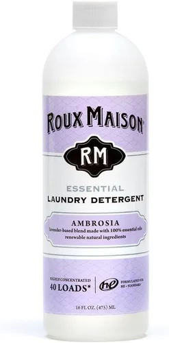 Vista 9 de Detergente para ropa con fórmula multiusos de alta eficiencia (HE), jabón de lavandería totalmente natural, hasta 40 cargas a máquina o más de 80