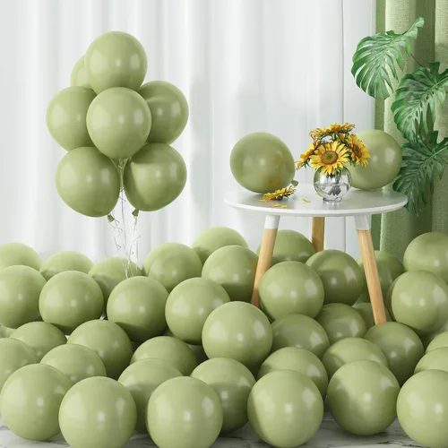 Vista 13 de Globos marrones 60pcs 5 pulgadas globos pequeños color canela para guirnalda de globos, arco, globos de látex color café moca caqui de 5 pulgadas