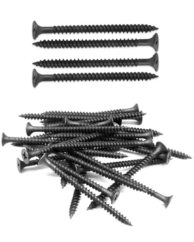 Vista 10 de IMScrews 50 tornillos Phillips de cabeza plana #8 x 2-3/4 pulgadas para paneles de yeso, rosca fina, tornillo de madera de punta afilada, acero al
