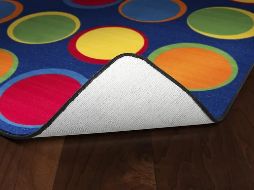 Vista 19 de Flagship Carpets Sitting Spots - Alfombra educativa ovalada para niños y profesores, calidad duradera para escuelas, preescolar, guardería, centros