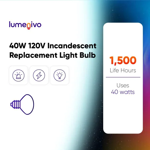 Vista 6 de lumenivo Bombilla de repuesto para reflector HC Lighting R14 de 40 W, 120 V/130 V, regulable, base de tornillo estándar E26, lámpara de lava