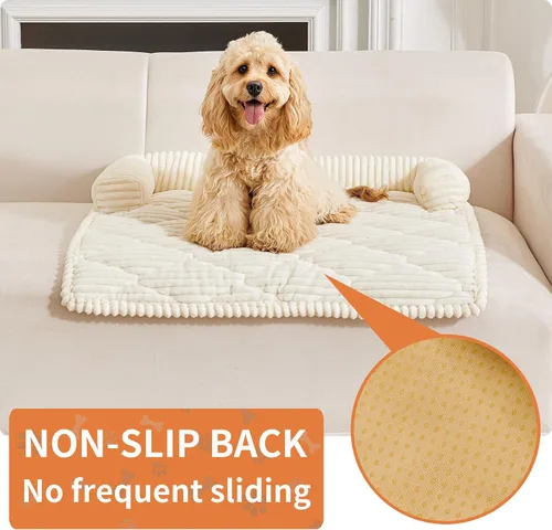 Vista 3 de HAOMAIJIA Cama Sofá para Perros Pequeños, Fundas Antideslizantes para Sofá de Mascotas, Protector de Funda de Sofá Grueso Suave Lavable para Perros