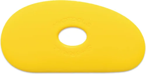 Vista 5 de Mudtools Costilla Polímera Azul Tamaño 1 Firme - Forma de Riñón - Cerámica, Cerámica, Arcilla - B1