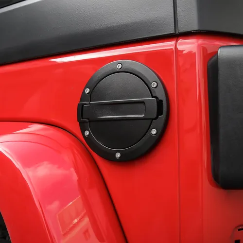 Vista 6 de Tapa de tanque de combustible JeCar para puerta de llenado de Jeep Wrangler JK & Unlimited 2007-2018