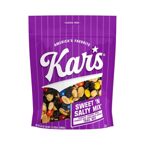 Vista 29 de Kar's Nuts Original Trail Mix, paquetes individuales de 1.5 onzas, paquete a granel de 72, aperitivos sin gluten