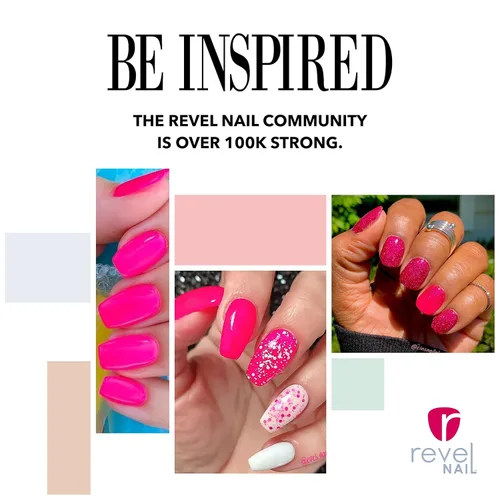 Vista 12 de Revel Nail Polvo de inmersión, esmalte de uñas en polvo rosa y francés, resistente a las astillas, con vitamina E y calcio, manicura de bricolaje