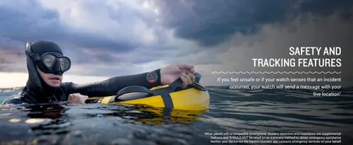 Vista 5 de Garmin Descent Mk3i, reloj inteligente para computadora de buceo de 2.008 in, titanio DLC gris carbón con banda de silicona negra, integración