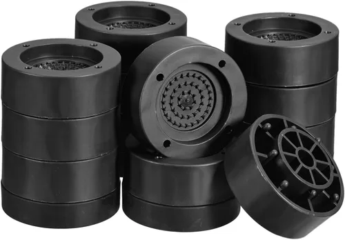 Vista 13 de uxcell Juego de 4 elevadores redondos para muebles, altura de 1.97 pulgadas, elevadores de cama ajustables para marco de cama, mesa, escritorio