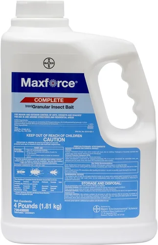 Maxforce Cebo para insectos granular de marca completa 4 lb. Botella