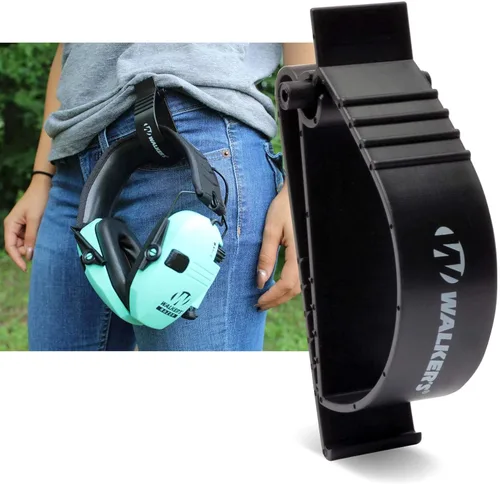 Vista 2 de Walker's Orejeras de polímero moldeado duradero universal para uso con las manos libres, para caza, tiro al blanco y accesorios, con clip