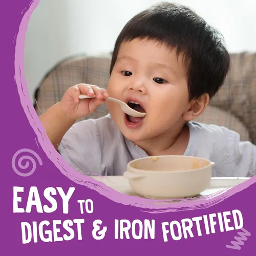 Vista 4 de Earth's Best Comida Orgánica para Bebés, Cereal Orgánico de Grano Entero Multi-Grano para Bebés, Sin OMG, Comida para Bebés Fácilmente Digestible