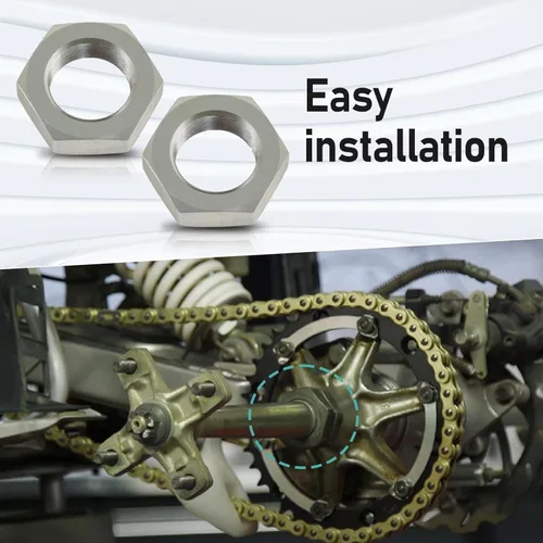 Vista 6 de 2 tuercas de eje trasero para Banshee 350cc Blaster 200cc 1988-2006, Breeze 1989-2004, Grizzly 125 2004-2013 Reemplazar #: 90170-33011