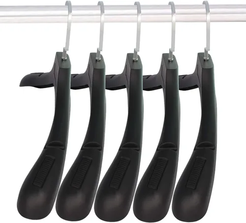 Vista 18 de DEDU Perchas de traje para hombres, paquete de 10 perchas para suéteres, sin protuberancia, antideslizantes, ancho de 17.7 pulgadas, perchas