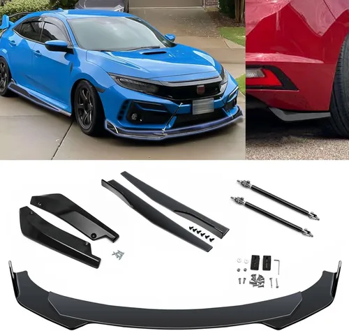 Vista 21 de x xotic tech Labio Universal para Parachoques Delantero Alerón de Barbilla Divisor Difusor Protector de Ala Moldura Kit de Carrocería de Coche