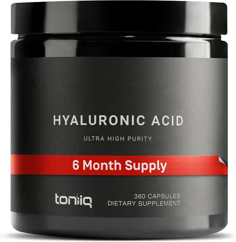 Vista 11 de Toniiq Suplementos de ácido hialurónico - Probado en laboratorio 95% de pureza ultra alta - Fermentado y biodisponible con vitamina C - Probado