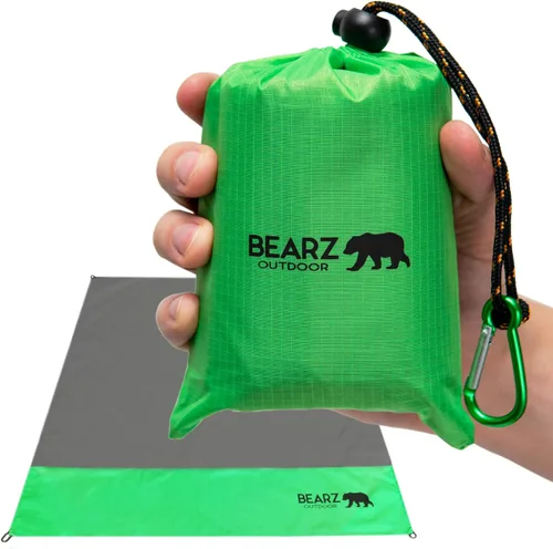 Vista 10 de Manta de bolsillo – Manta de playa impermeable a prueba de arena, manta de picnic impermeable, plegable, ligera y compacta para senderismo, camping