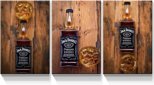 Vista 21 de Denozer - Lienzo decorativo para pared de 3 piezas - Paisaje con arte de pared inspirador para sala de estar, decoración moderna del hogar, estirado