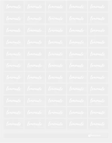 Vista 58 de Restaurantware Label Tek - Etiquetas autoadhesivas para botellas de jugo de 1.9 x 1 pulgada, 100 etiquetas autoadhesivas para botellas, resistentes