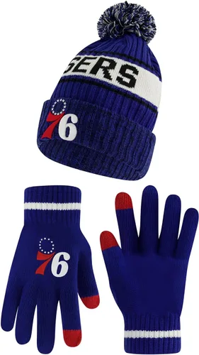 Vista 10 de Ultra Game NBA - Gorro de invierno súper suave para niños y niñas, con guantes de pantalla táctil extra cálidos