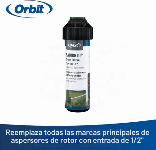 Vista 8 de Orbit 55069 Saturn III - Rociador de agua con rotor de transmisión por engranajes