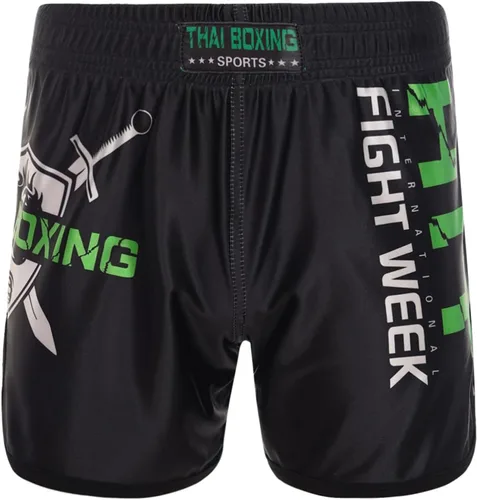 Hansber Pantalones cortos de Muay Thai para niños, para boxeo, kickboxing, artes marciales mixtas, pantalones cortos deportivos de entrenamiento