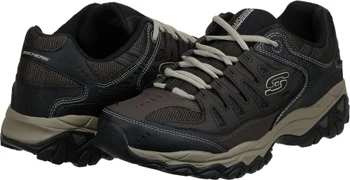 Vista 8 de Skechers - Afterburn- Tenis para hombre con cordones y espuma viscoelástica