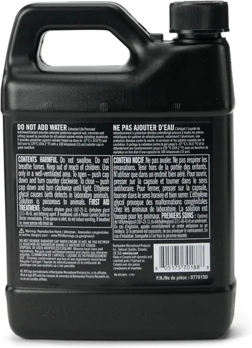 Vista 2 de Can-Am OEM XPS Refrigerante premezclado de vida extendida (naranja) - 1 cuarto de galón, 9779150