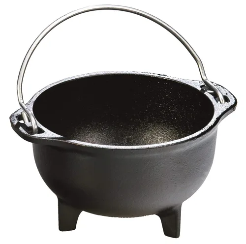 Lodge HCK - Hervidor de campo de hierro fundido mejorado y sazonado con calor, 1 pinta