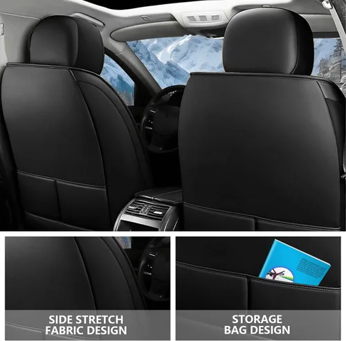 Vista 17 de Fundas de asiento para Chevrolet Cruze 2011-2019, funda de asiento de automóvil de cuero impermeable, accesorios para interiores de automóvil suaves