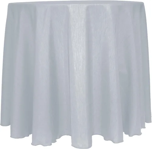 Vista 52 de Ultimate Textile Mantel redondo reversible Shantung Satin Majestic de 114 pulgadas, color verde cazador