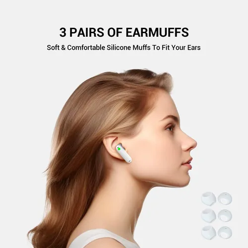 Vista 6 de Timekettle Accesorios para auriculares WT2 Edge/W3 y p1 Translator, incluyendo 1 par de ganchos de silicona para los oídos, 3 pares de orejeras y 1