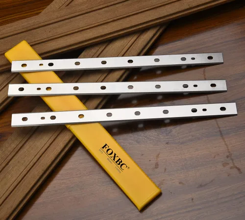 Vista 2 de FOXBC Repuesto de cuchillas de cepillado de 13 pulgadas para cepilladora DeWalt DW735 DW735X, repuesto DW7352, juego de 3