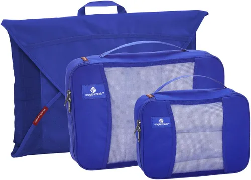 Eagle Creek Pack-It, kit para principiantes, 3 unidades (cubo pequeño, cubo mediano, carpeta para prendas medianas), Azul mar), EC-41193137