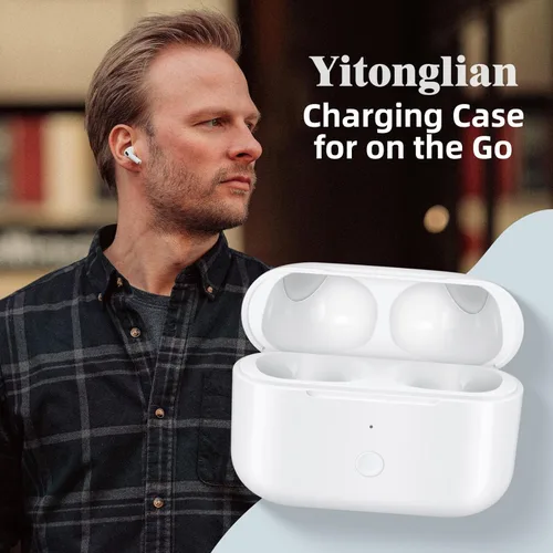 Vista 7 de Funda de carga de repuesto para AirPods Pro de 1ª y 2ª generación - Funda de carga inalámbrica sin auriculares