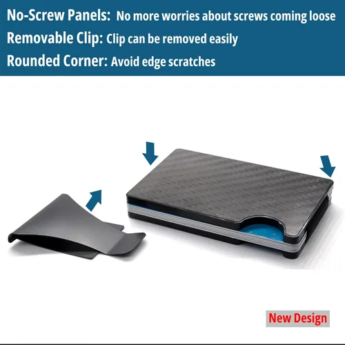 Vista 5 de Cartera minimalista, Cartera de fibra de carbono, Minimalista