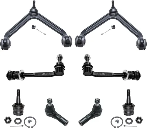 Vista 37 de Detroit Axle - Kit de 8 piezas para Chevy GMC Silverado Sierra Suburban 1500 Yukon Cadillac Escalade 2 brazos de control superior, 2 barras