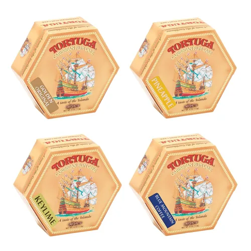 Vista 27 de TORTUGA Pastel de Ron con Vainilla Mexicana - 16 oz - El Obsequio Premium para Canastas de Regalo, Fiestas y Cumpleaños - Excelentes Pasteles
